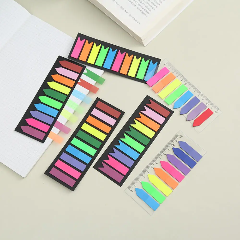Posted It Transparent Sticky Notes Tab Self-Adhesive Kawaii Clear Bookmarkers Annotation Books Page Marker Stationery 200 Sheets bookmarks stationery supplies,index tabs