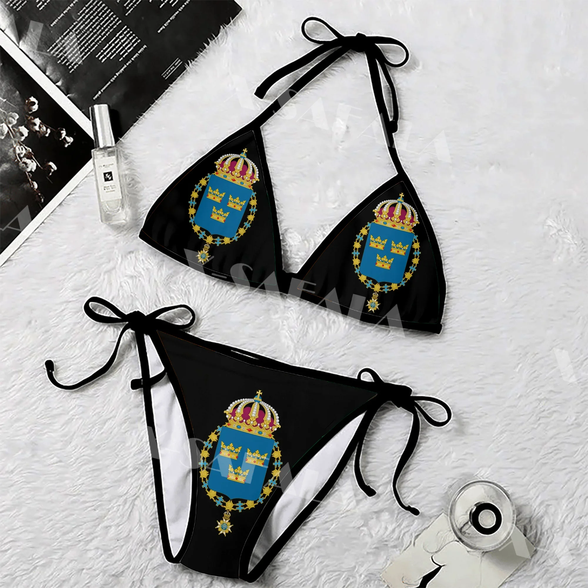 

Гордый шведский герб, код и Карта, 3D принт для женщин, набор детской одежды, летняя пляжная одежда, сексуальные пляжные купальные костюмы