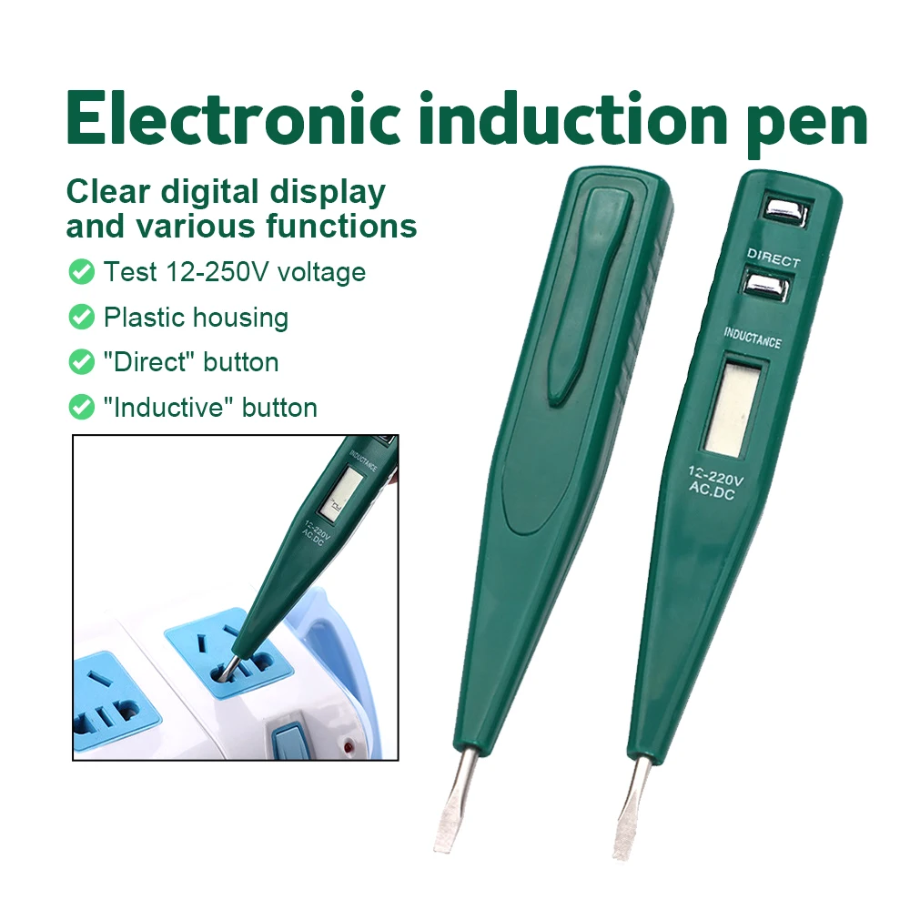 

Digital Display Electric Pencil Multifunctional Voltage Test Pen Inductive Measuring Pen Electric Tool Screw Driver Tools