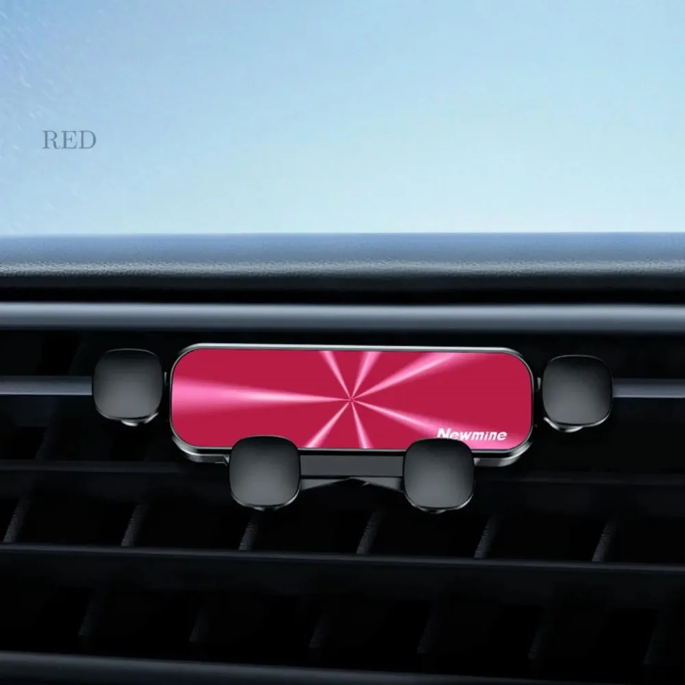 Universal Car Phone Holder 360° Rotation Air Vent Mount Stand Compatible with iPhone Samsung Xiaomi - Mobile Bracket Accessory