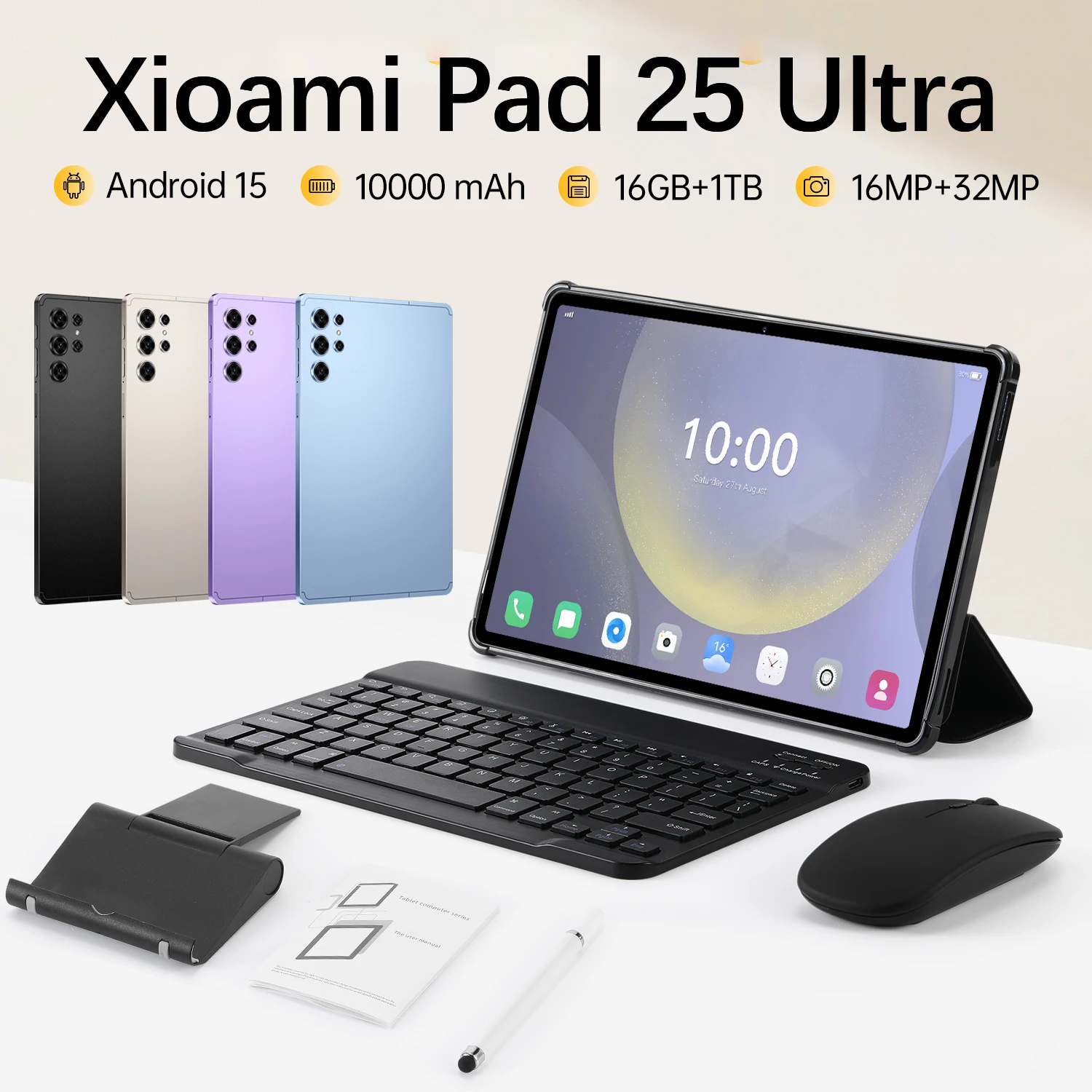 2025HOTPad25UltraTabletMSnapdragon8Gen3Core10,1-дюймовыйHD-экран5GDualSIMDualStandby10000мАчАккумулятор-AliExpress7