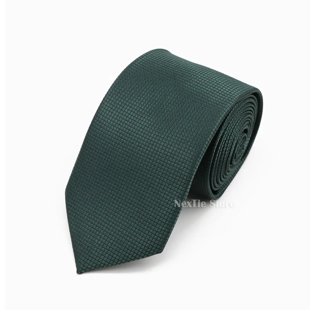 Klassische Herren- und Damen-Krawatte, einfarbig, 6 cm, Polyester, Hochzeitskrawatte, formelle Business-Krawatte, einfache Accessoires, Geschenk – Detail 6