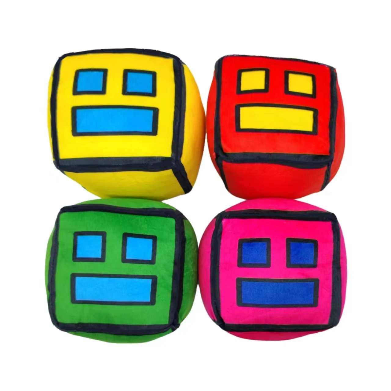 Geometry Plush Toy Cube Volume Wood Stuffed Animal Plushie Doll Toys for Kids and Gaming Fans Children's Day Birthday Gift 6