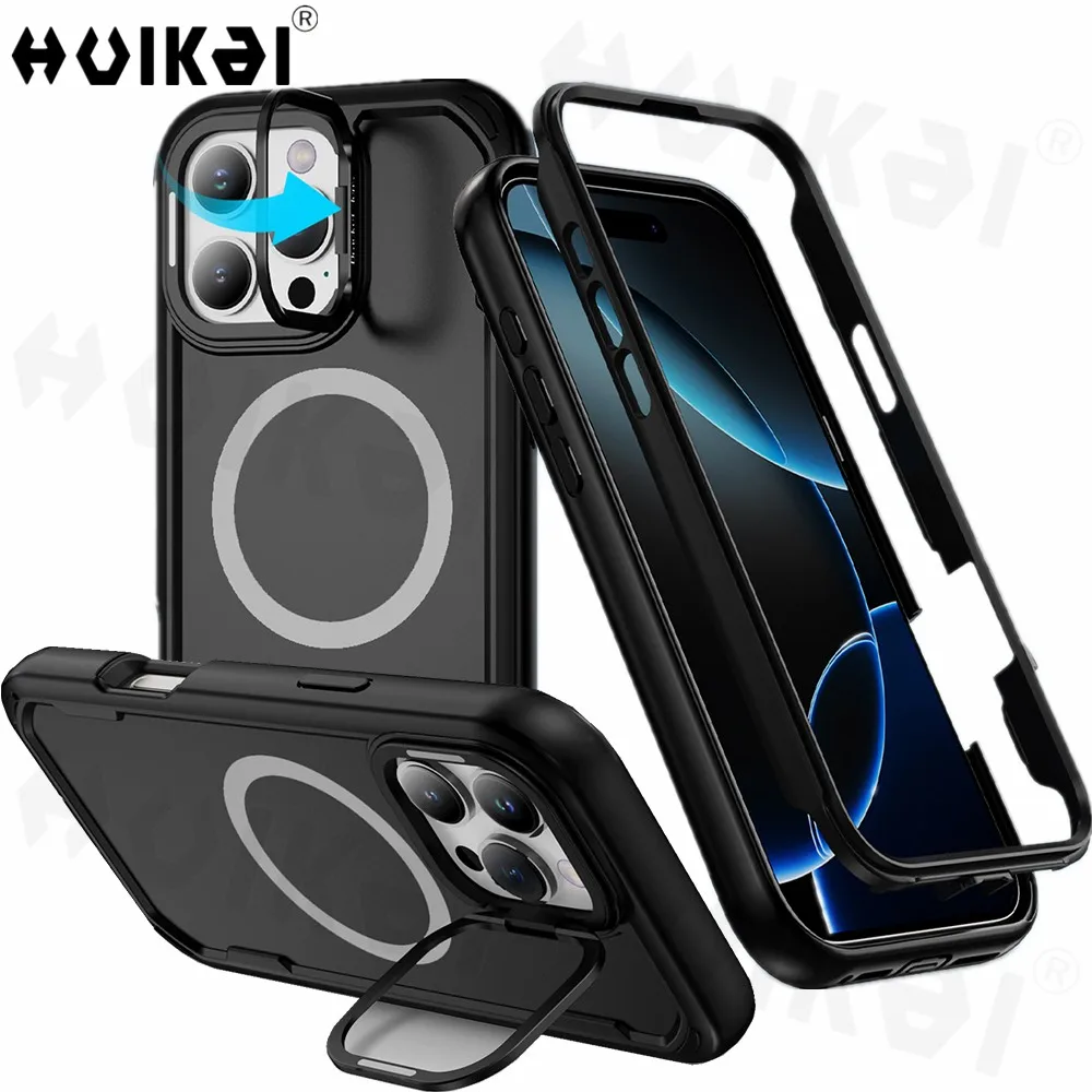 Magnetic Shockproof Full Body Camera Protective Case with MagSafe Compatibility