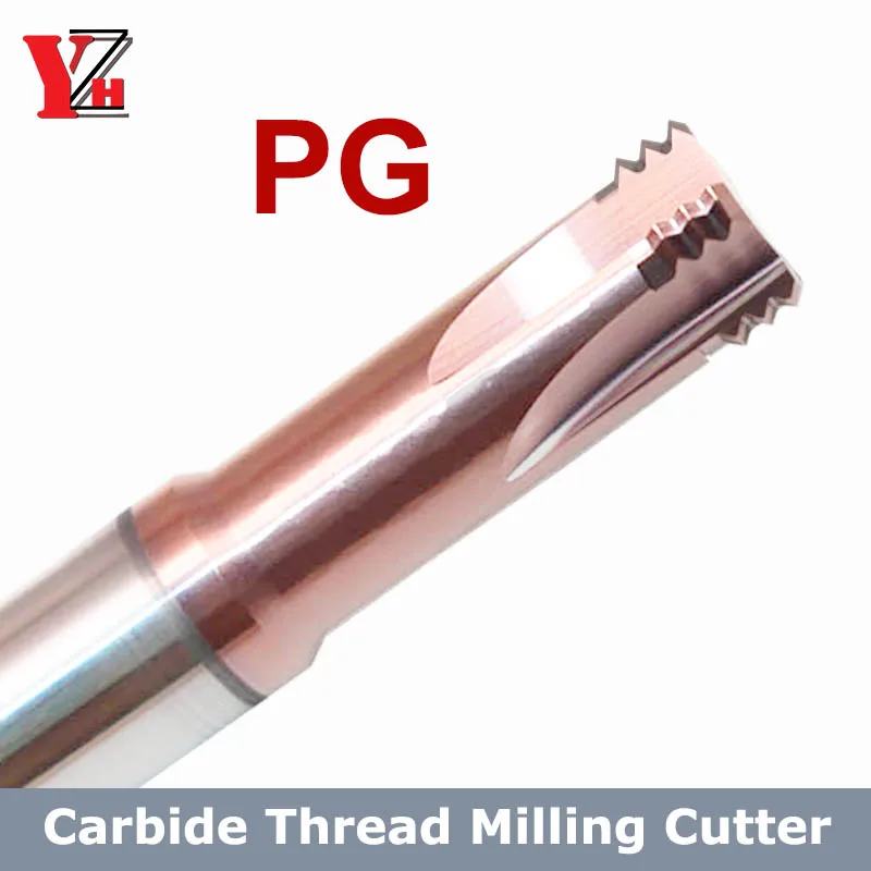 

YZH 80° PG Thread Milling Cutter 3 Teeth Inch Pitch CNC For Steel PG7 PG9 PG11 PG13.5 PG16 PG21 PG36 PG42 PG48