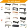 1pc Solid silver fox fur elastic dustproof bench cover with rope decoration and beautification 4