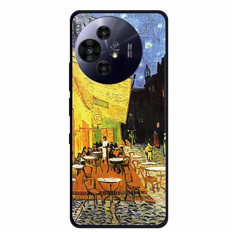Premium Black Silicone Protective Case for TCL 50 Pro NxtPaper 5G
