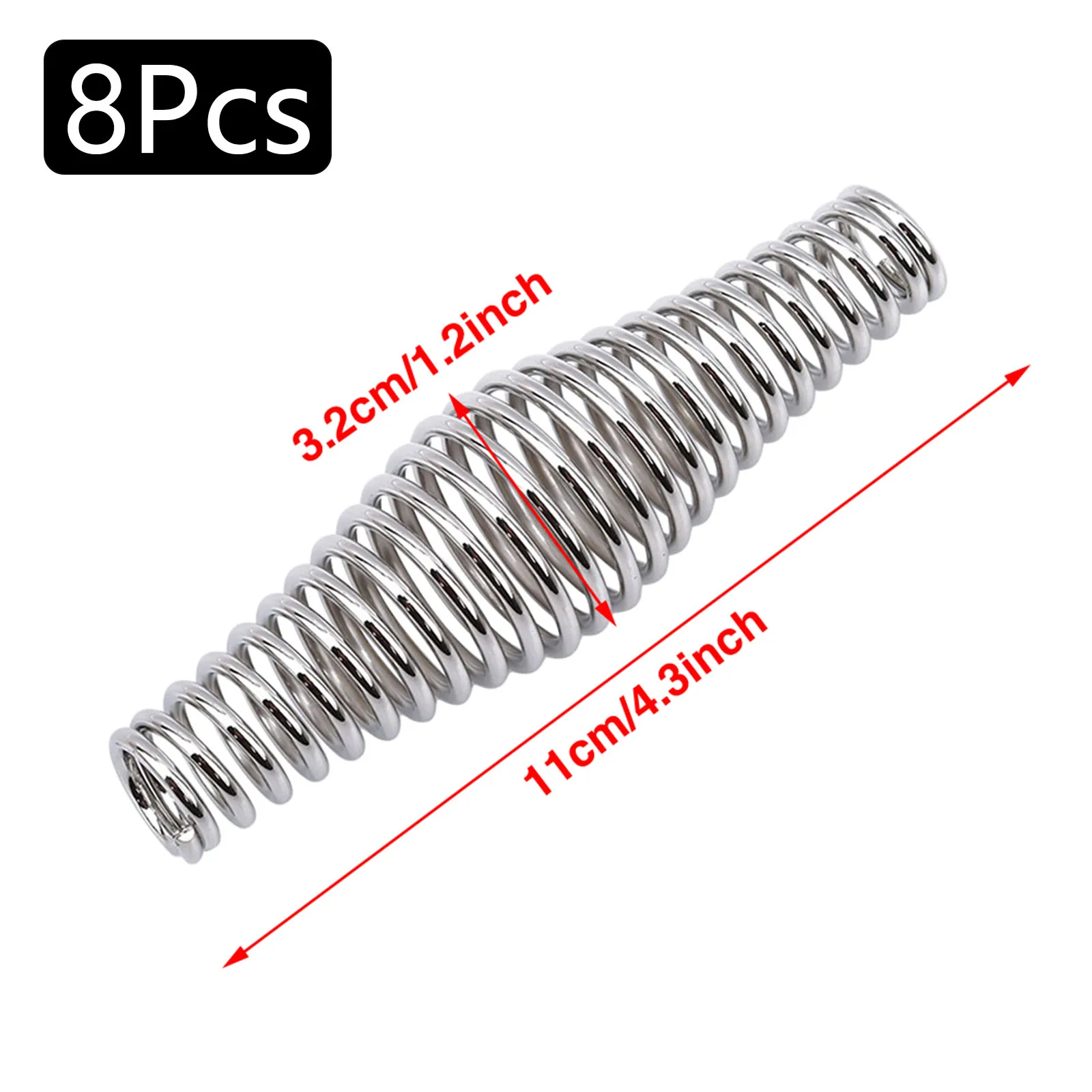 Spring Steel Handle 4/8Pcs 11cm*3.2cm Fireplace Door Handle Barbecue Grill Basket Spring Replacement Accessories
