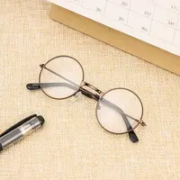 1 Pcs Glasses Children's Flat Mirror Small Round Glasses Newborn Clothes Accessories Retro Children Decorative Photography Props 4