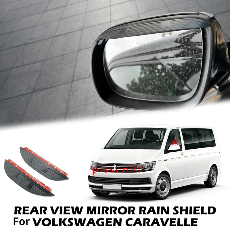 Window Visor For Volkswagen Caravelle 2015- Rain Guard Roof Sun Rain Shade Vent Visor Spoiler Wing Shelters Awnings