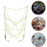 Three Style Bubble Rope Stainless Steel Giant Bubble Maker Wand Telescopic Design Bubble Party Outdoor Activity for Children 1
