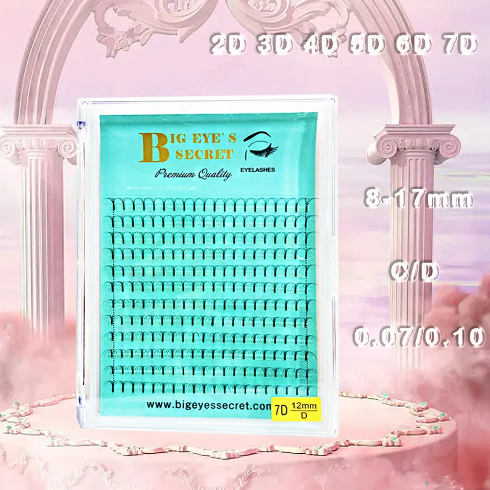 

BIG EYE'S SECRET Lashes Premade Fans C/D Curl Long Stem Volume Professional Eyelash Extensions