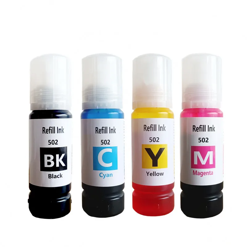 502 T502 Refill Ink Bottles for Epson 502 Ink Refill for L6160 L6161 L6170 ET-4760 ET-4750 ET-3850 ET-2850 ET-2760 ET-3760