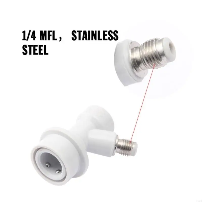 J6BB 1 Pair Ball Lock Kegs Fittings for Home Brewing and Beer Festivals Kegs Dispenser Stainless Steel Connectors