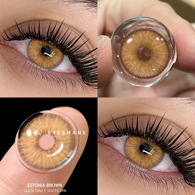 AMARA 2 stücke Farbe Kontaktlinsen Für Augen Natürliche Auge Grau Farbe Objektiv Kosmetische Weiche Augenlinsen Schönheit Schüler Blaue Linse jährlich – Detail 9