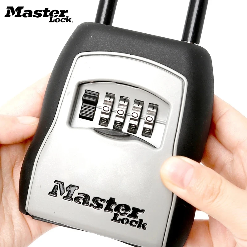 Master Lock Outdoor Key Safe Box Keys Storage Box Padlock Use Password Lock Alloy Material Keys Hook Security Organizer Boxes