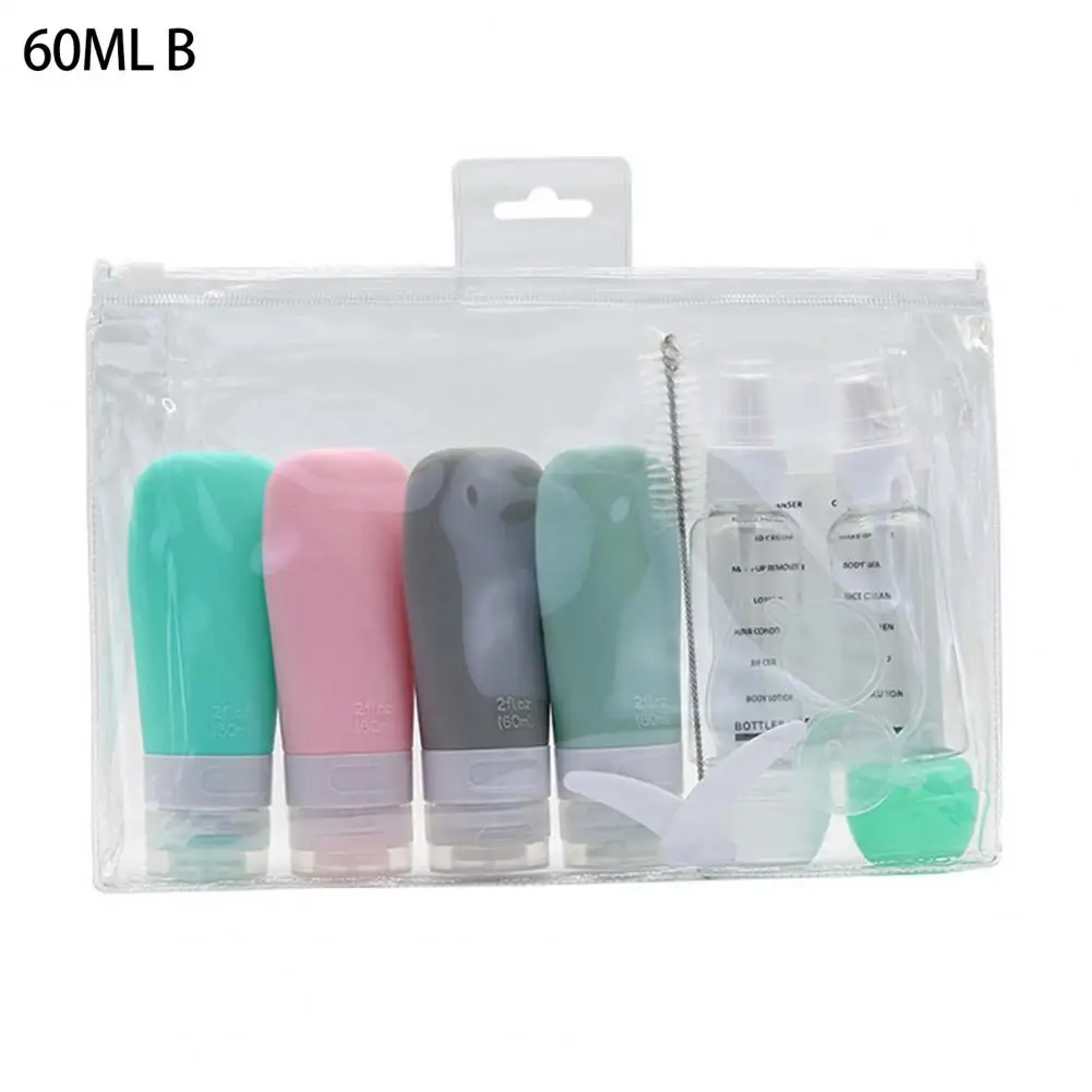 Travel Bottle 1 Set Durable Squeezable Compact  Travel Accessories Toiletries Refillable Bottle Hotel Supplies travel toothbrush cup storage organizer box toothpaste holder toothbrush make up case toiletries bathroom washroom accessories