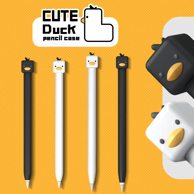 Cute Duck For Apple Pencil 1/2 Case For iPad Tablet Touch Pen