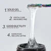 5ml Solid False Nail Tips Gel No-Flowing Transparent Clear Adhesive Rhinestone Patch Gel Tips Nail Extension Bond UV Nail Glue & 3