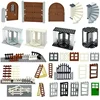 DIY Accessories City Friends House MOC Parts Fence Stairs Ladder Gate Building Blocks Door Window Figures Garden Leduo Bricks 1