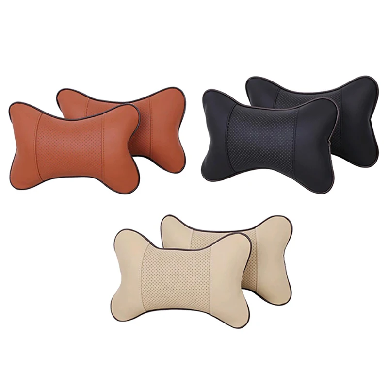 

free delivery 3 Colors Headrest Breathe Car Auto Seat Head Neck Rest Cushion Headrest Pillow Pad Auto Safety Pillow 2pcs