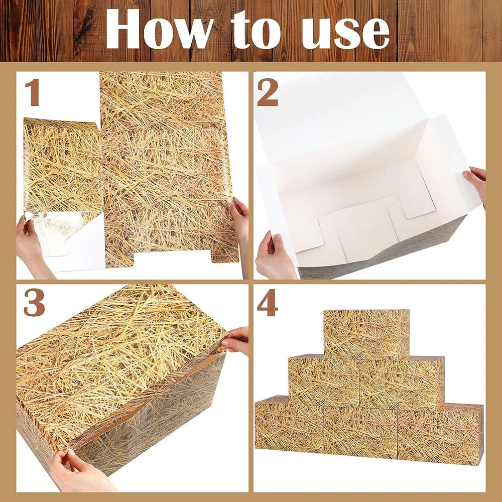 Cowboy Hay Bale Party Boxes 3