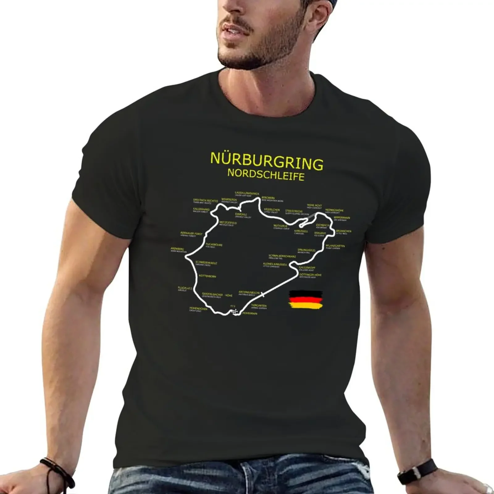 

The Nurburgring T-shirt kawaii clothes customs t shirts for men