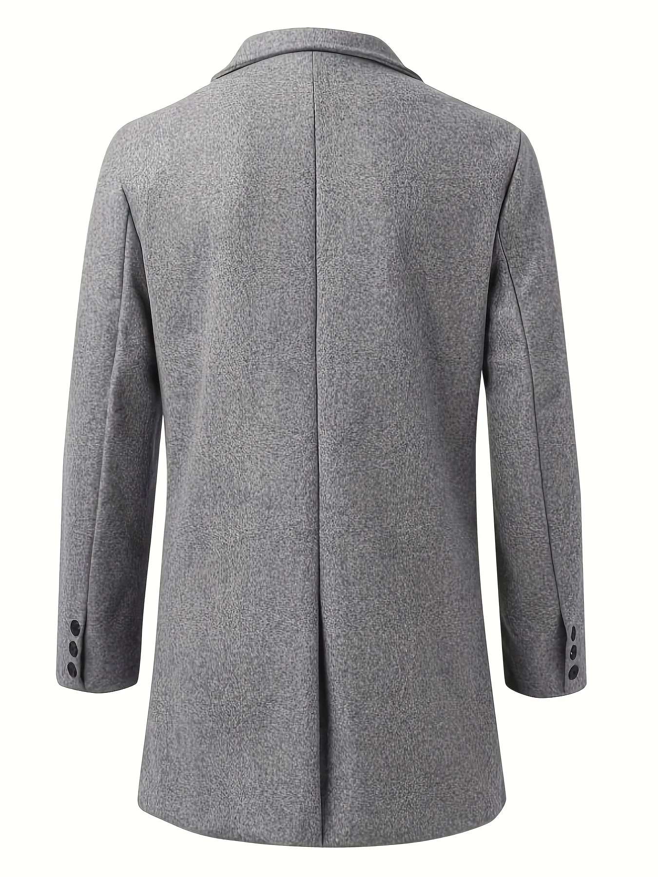 Autumn and winter men's woolen coat British trend long sleeved suit jacket