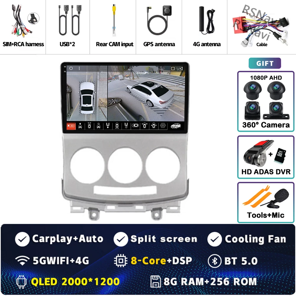 2K 8G-256G 360 DVR