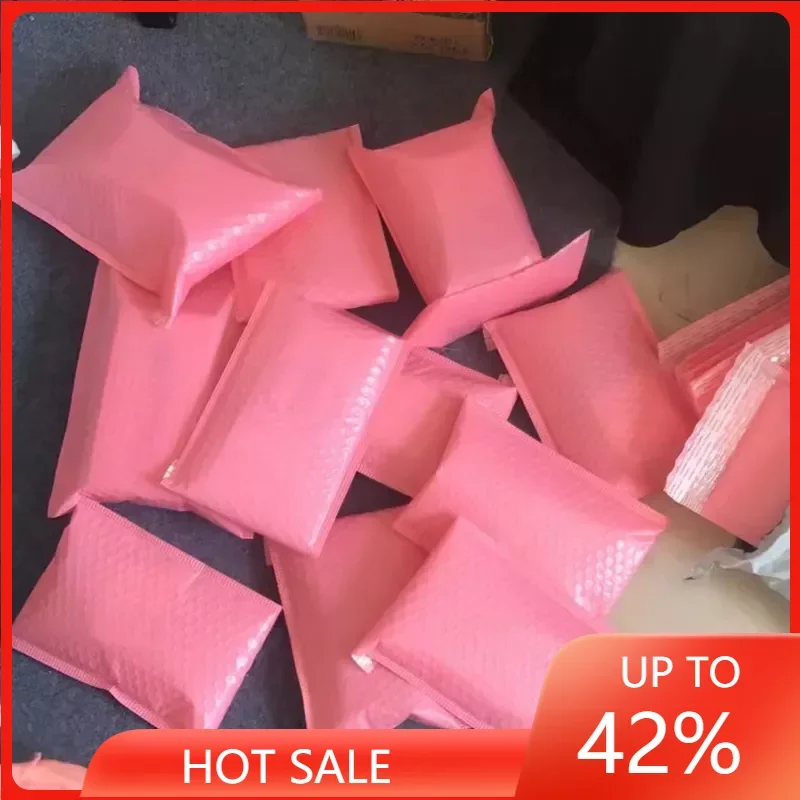 

Pink Bubble Packaging Bags for Business 10 Packs Goods/Gifts/Envelopes/jewelry Package Bag Anti-extrusion Waterproof