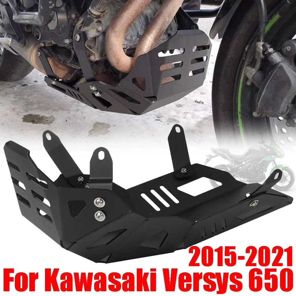 엔진 보호 커버 밸리 팬 보호대 배쉬 가드 스키드 플레이트, 가와사키 베르시스 650 KLE KLE650 2015 - 2021 액세서리