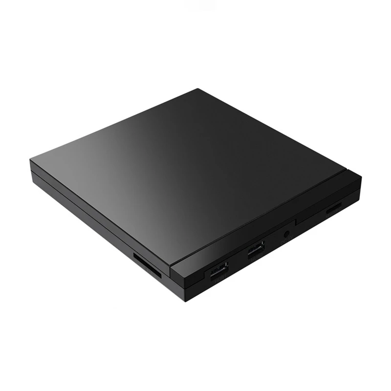 

AT41 USB 3.0 External CD/DVD Optical Drive CD/DVD Player DVD Burner With USB 3.0 Ports Card Reader For PC Laptop