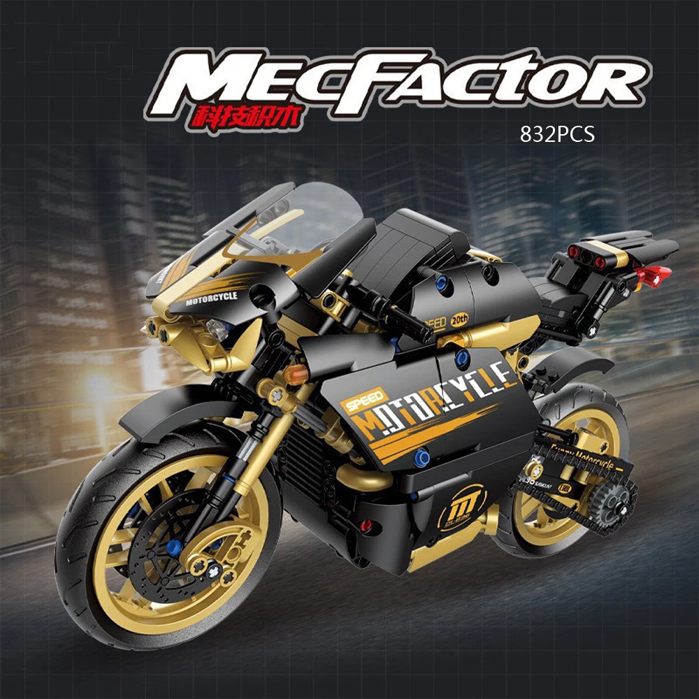 

Техническая имитация Италия Duca Panigale V4S мотоцикл Moc строительные блоки модели кирпичей коллекция игрушек для мальчиков подарки