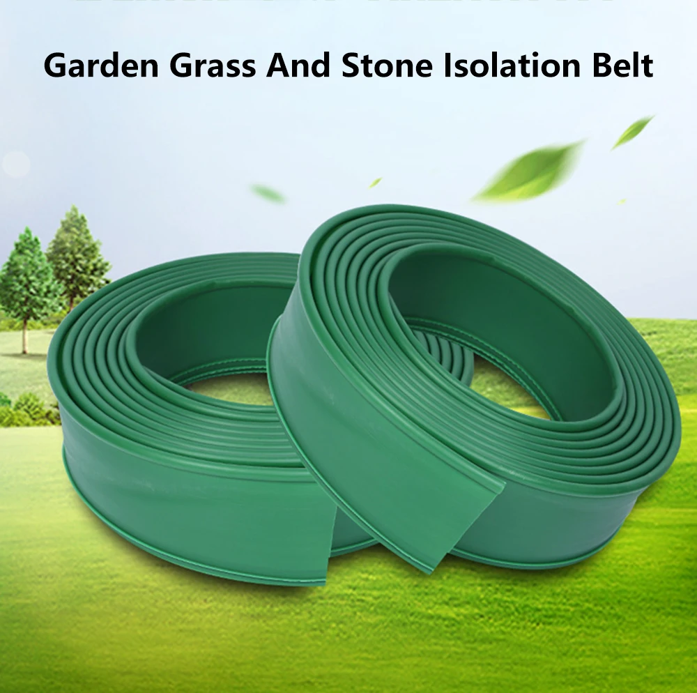 

10m Grass Edging Fence Belt Garden Lawn Border Edging Stone Lsolation Path Barrier Horticulture Garden Patio Greening Belt