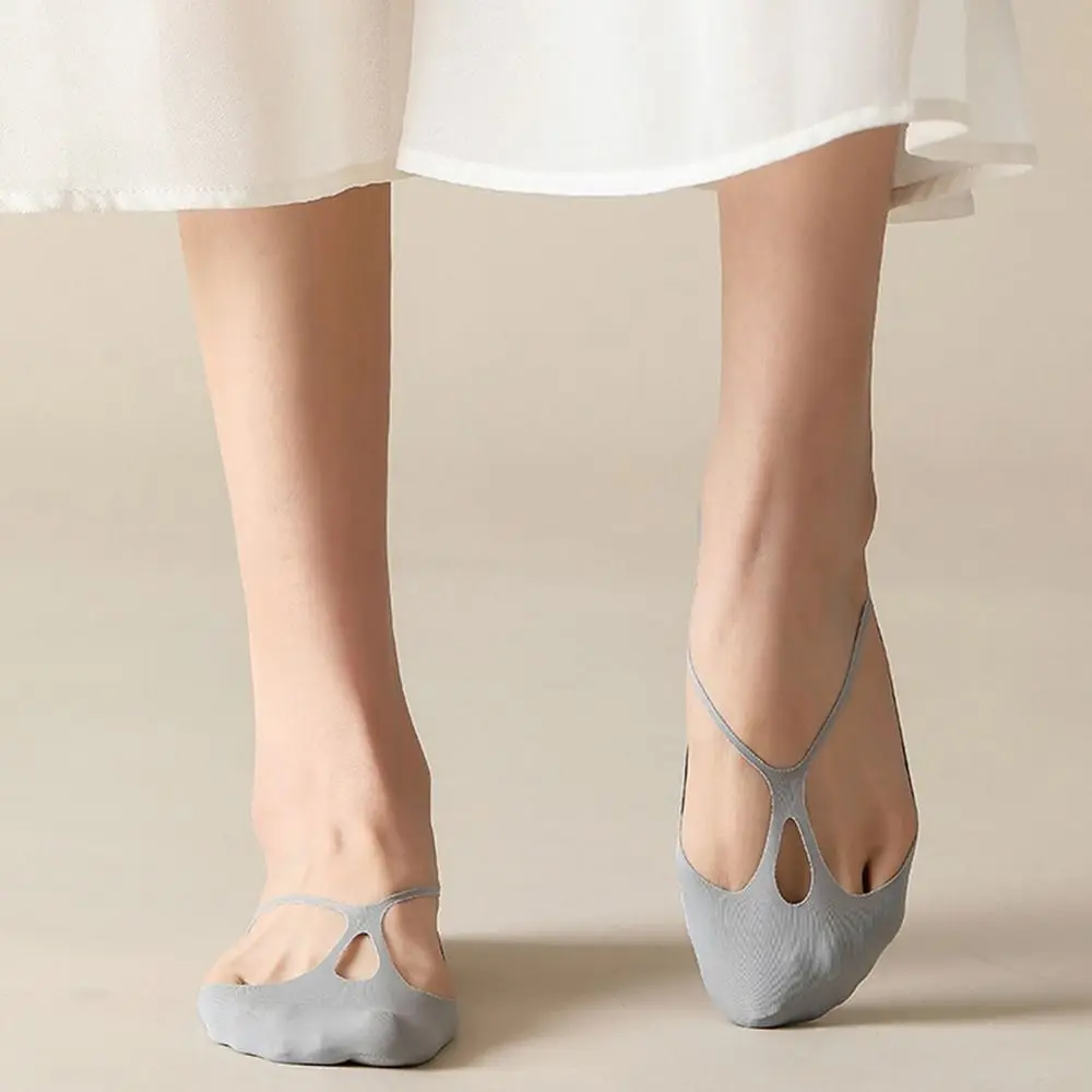 

Ультратонкие носки-лодочки для женщин, дышащие носки из вискозы до половины ног, хлопковые короткие носки-слинги, невидимые носки с глубоким вырезом