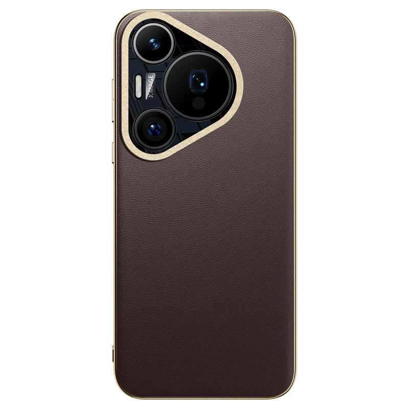 Luxurious Leather Skin-Friendly Shockproof Mobile Phone Case - Premium Back Cover