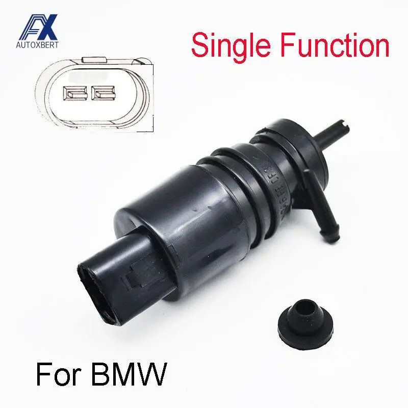 

Front Windshield Windscreen Wiper Washer Pump Motor with Grommet For BMW X3 E83 F25 X5 E53 SINGLE OUTLET WATER