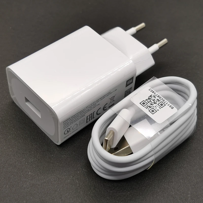 Xiaomi Redmi Note 9 9S Fast Charger QC3.0 18W Quick Charge Adapter Type C For Mi 9 10 9T Poco F2 Pro X2 X3 Redmi Note 7 8 9 Pro 65w charger