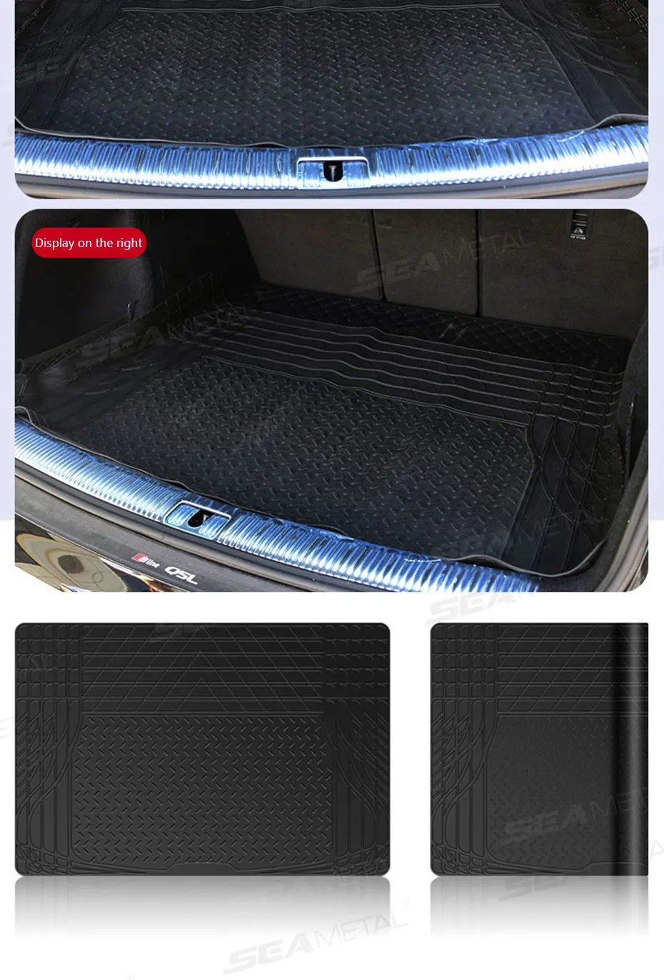BLALION 120 x 80 cm Kofferraummatte, rutschfeste Pads, universelle Auto-Kofferraum-Anti-Kratz-Kissen, wasserdicht, leicht zu reinigende Bodenmatte – Detail 11