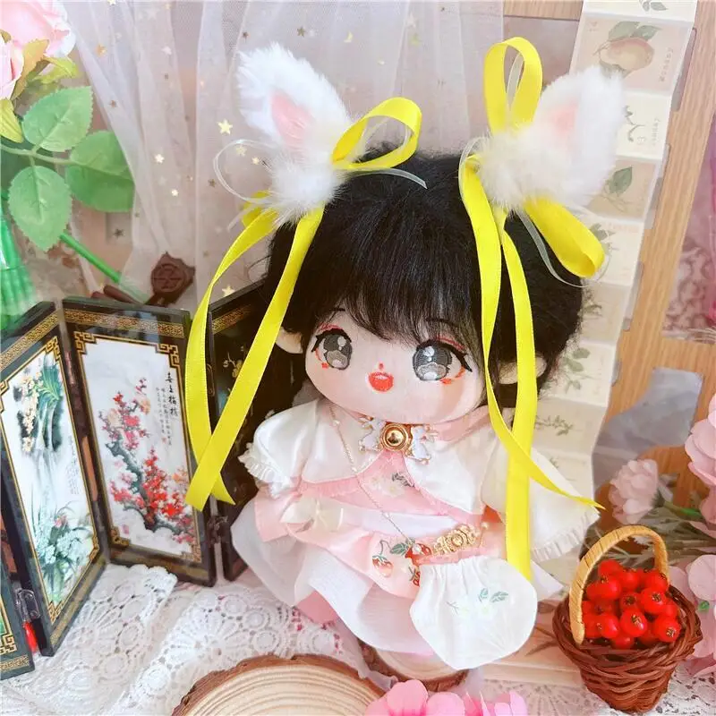 

20CM Doll Clothes Normal Body Fat Body Naked Baby Moon Palace Rabbit Ancient Dress Skirt EXO Idol Doll DIY Gift Doll Accessories