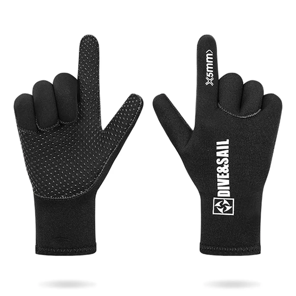 DIVE SAIL 3/5mm Neoprene Diving Winter Heated Gloves For Men Women Diver Wetsuit Snorkeling Canoeing Underwater Hunting Glove 4
