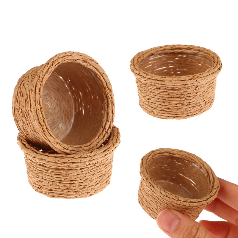 

1 шт. 1:12 миниатюрная корзина для хранения кукольного домика рамка для овощей корзина для белья «сделай сам» Модель аксессуаров для кукольного домика