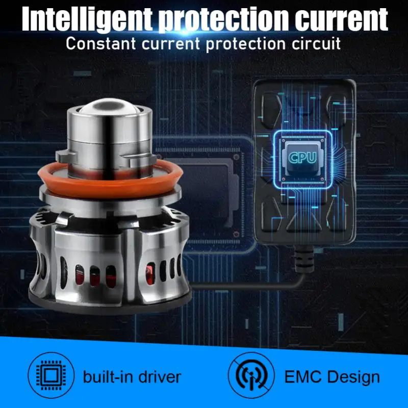 

H11 Lens Spotlight Waterproof Bright Car Accessories Auto Bulbs Ev20 Lights Long Life Running Lights Led Car Headlight Led Bulbs