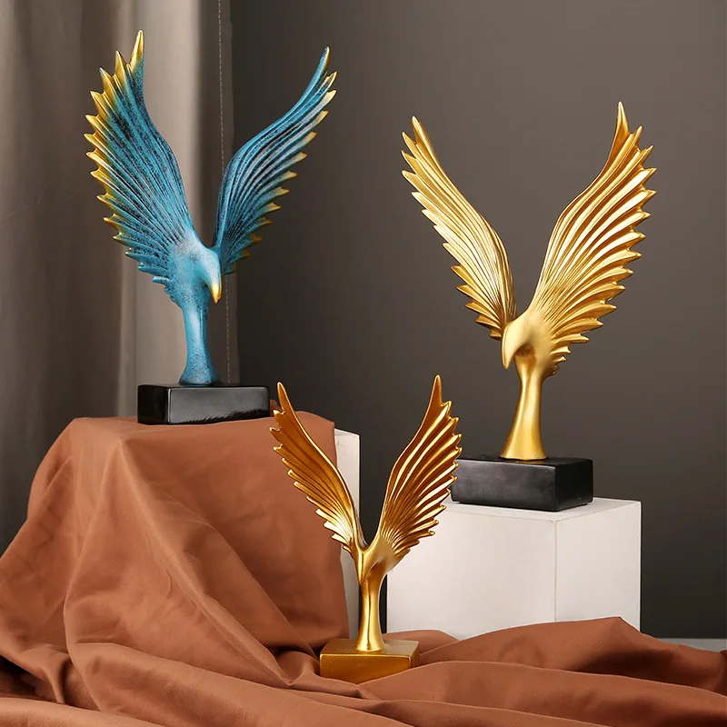 

Golden Trophy Angel Wings Sculpture Figurines,Eagle Wings,Christmas Ornaments Decoration, Salon Maison, Luxury, New Year's Decor