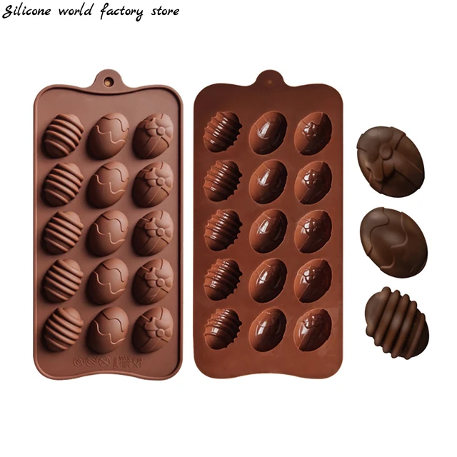 Moule 3D en silicone antiadhésif pour décoration de gâteau, gadget de  cuisine, cuisson de bonbons, œuf au chocolat de Pâques, bricolage -  AliExpress