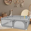 IMBABY Baby Playpens Light Gray Corralito for Baby Playground with Pull Ring Child Safety Barrier Fence Ball Box Game Playpen 2