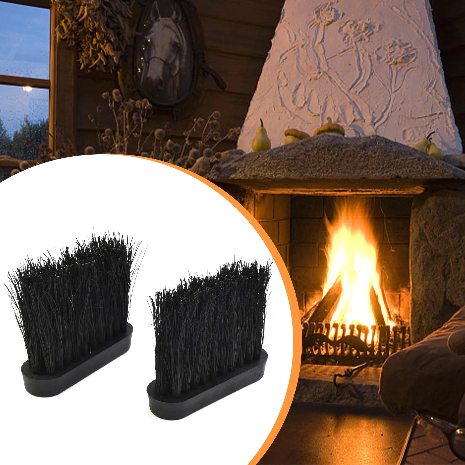 Fireplace Brush Chimney Cleaner Brush 2Pcs