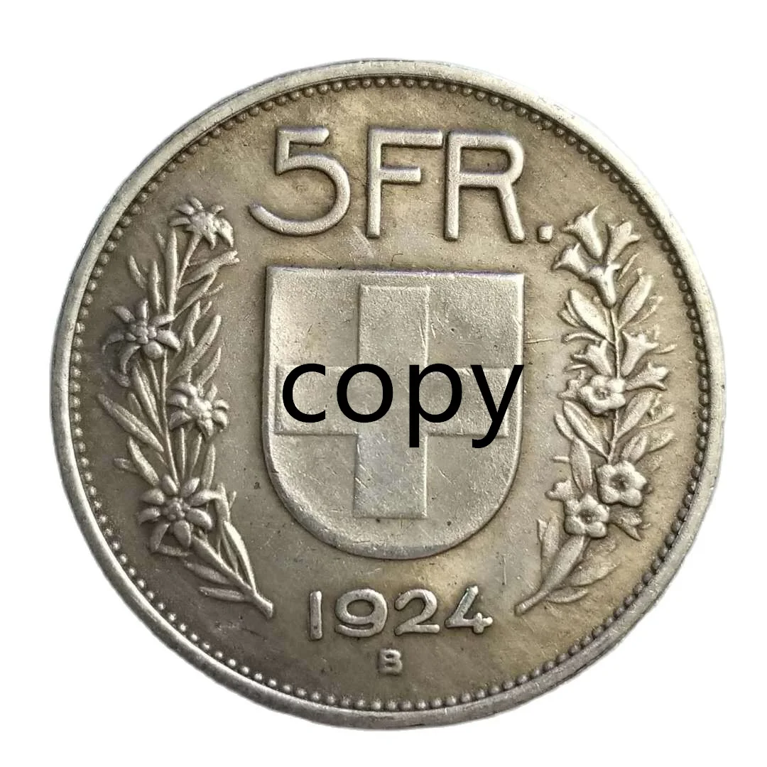 

Швейцарские посеребренные монеты 1924 года, домашний декор, монета, волшебные коллекционные монеты на удачу, рождественские подарки #2153