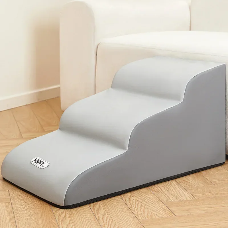 Pet Ramp Stairs Pet Stairs 2/3 Steps Climb Anti-slip Removable For Small Dog Cat Puppy Bed