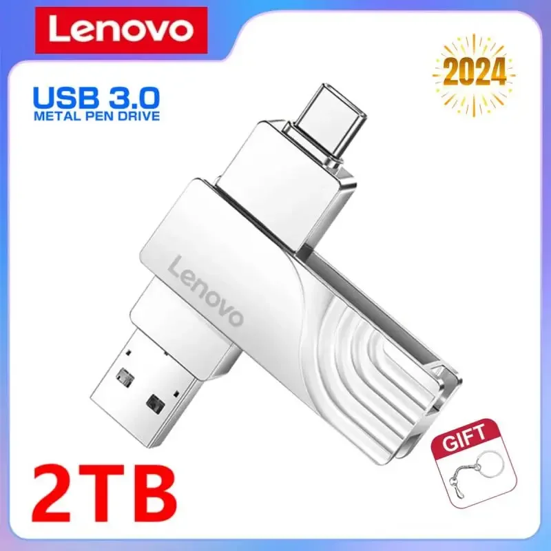 Lenovo U Disk Usb Flash Drives 128Gb Usb 3.1 Interfaccia 256Gb 2Tb Telefono Cellulare Computer Trasmissione Reciproca Memoria Usb Portatile